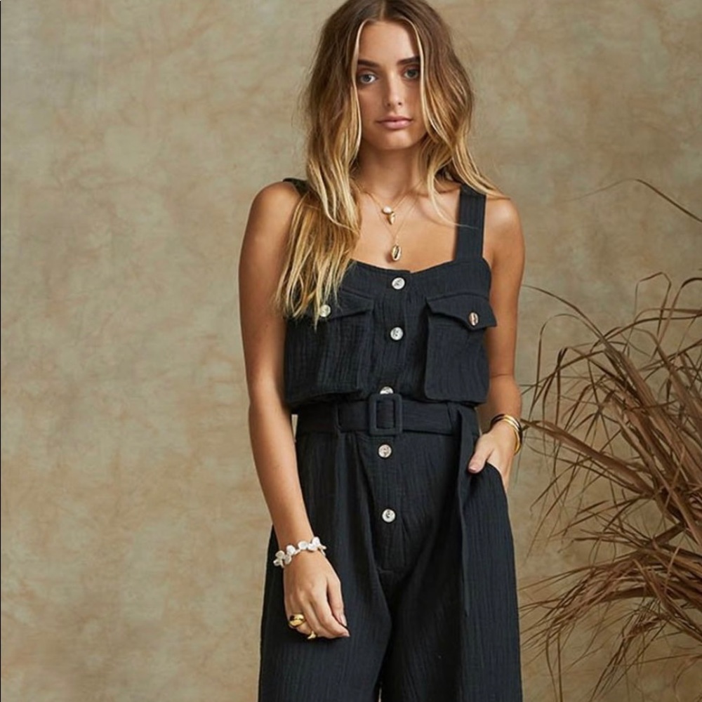 Maurie and eve linen overalls